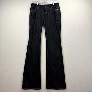 Ann Taylor Modern Bootcut Jeans Womens 0‎ Fits 29x33* Blue Denim Pants Dark Wash